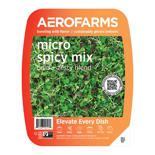 micro spicy mix, AeroFarms